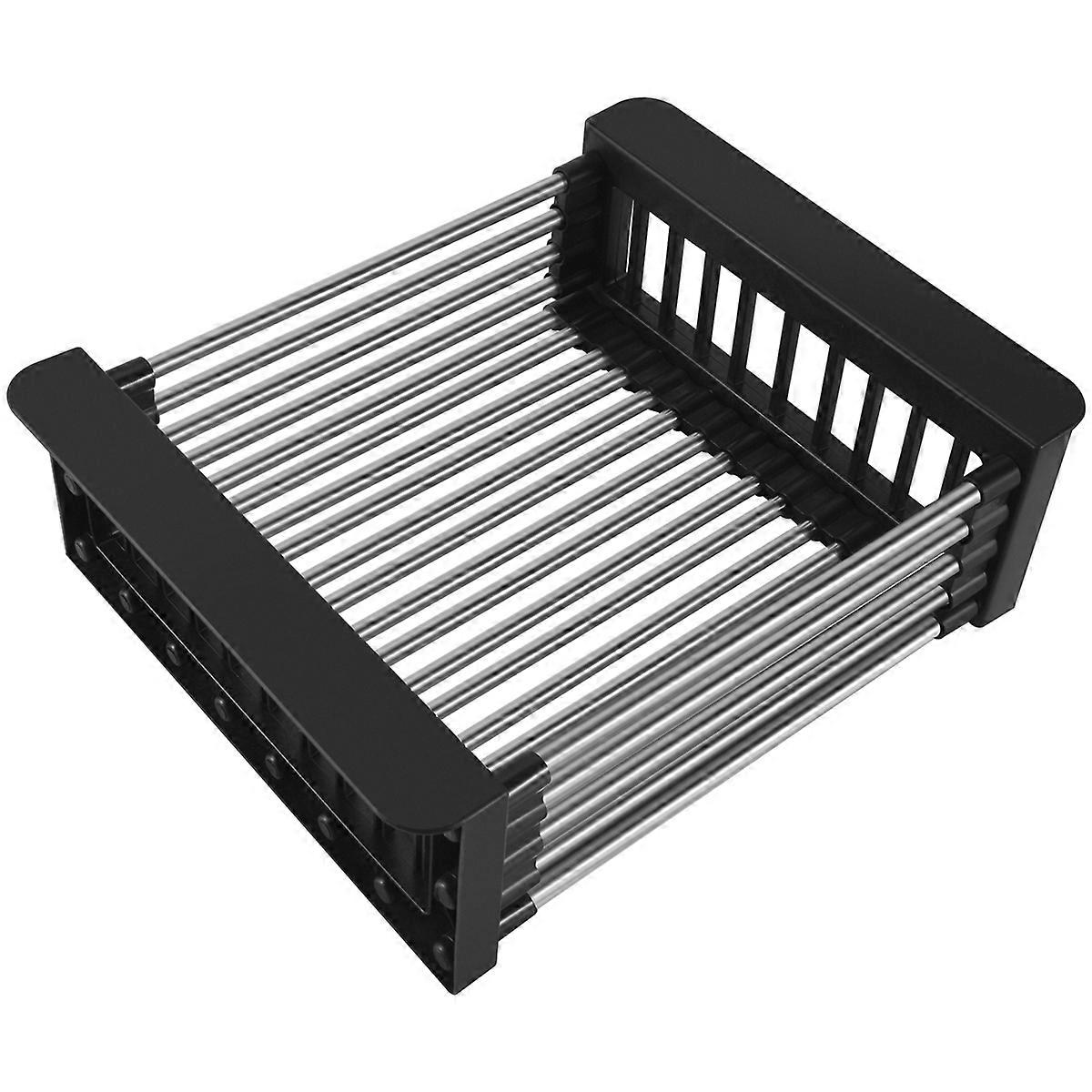 Adjustable Stainless Steel Sink Dish Rack Kitchen Sink Storage Rack-A