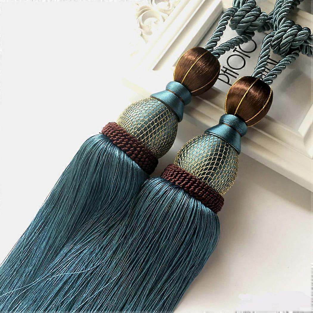 2pcs Large Tie Backs Ball Tassel Curtain Rope Tieback