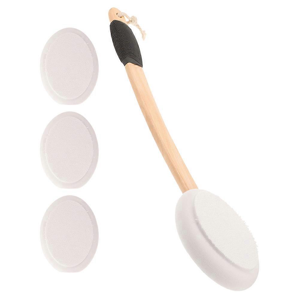 Lotion Applicator for Back Use Handheld 4Sets with Replacement Heads