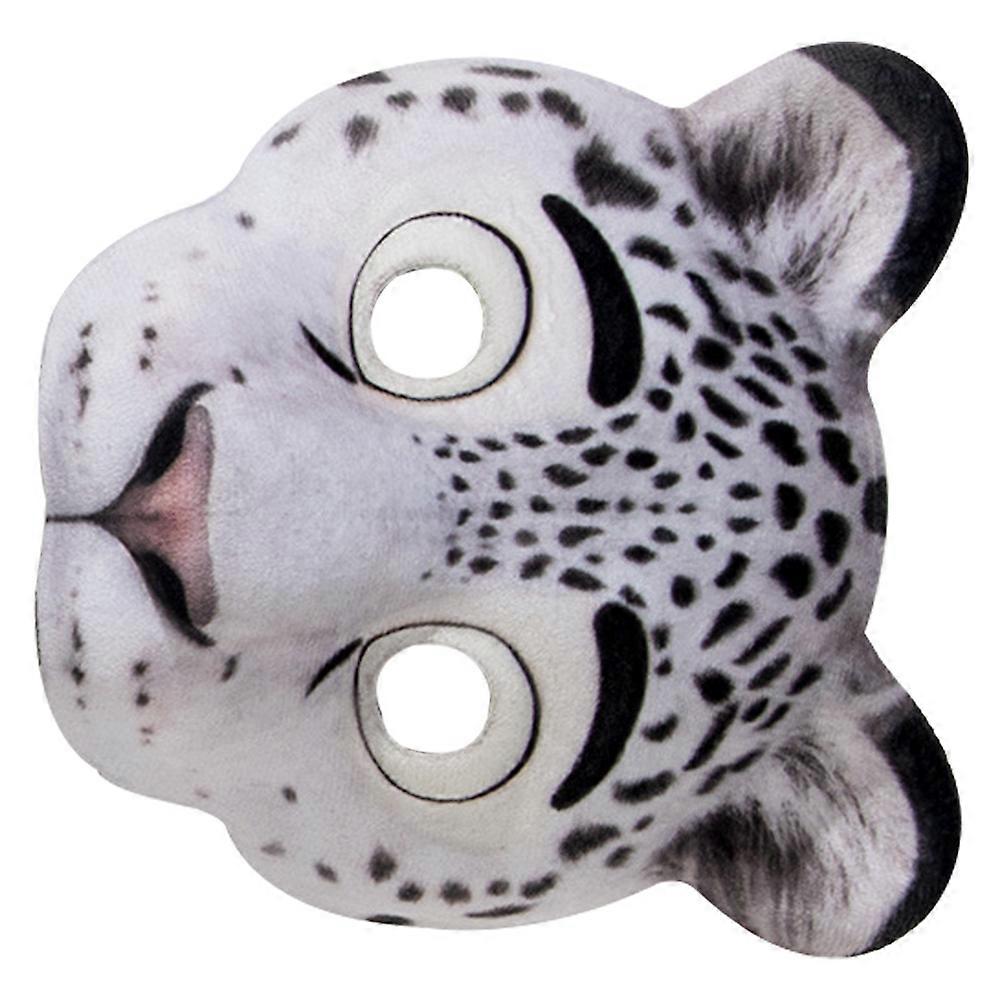 Animal Mask for Costume Snow Leopard Mask 4Pcs Elastic Band for Easy Wear