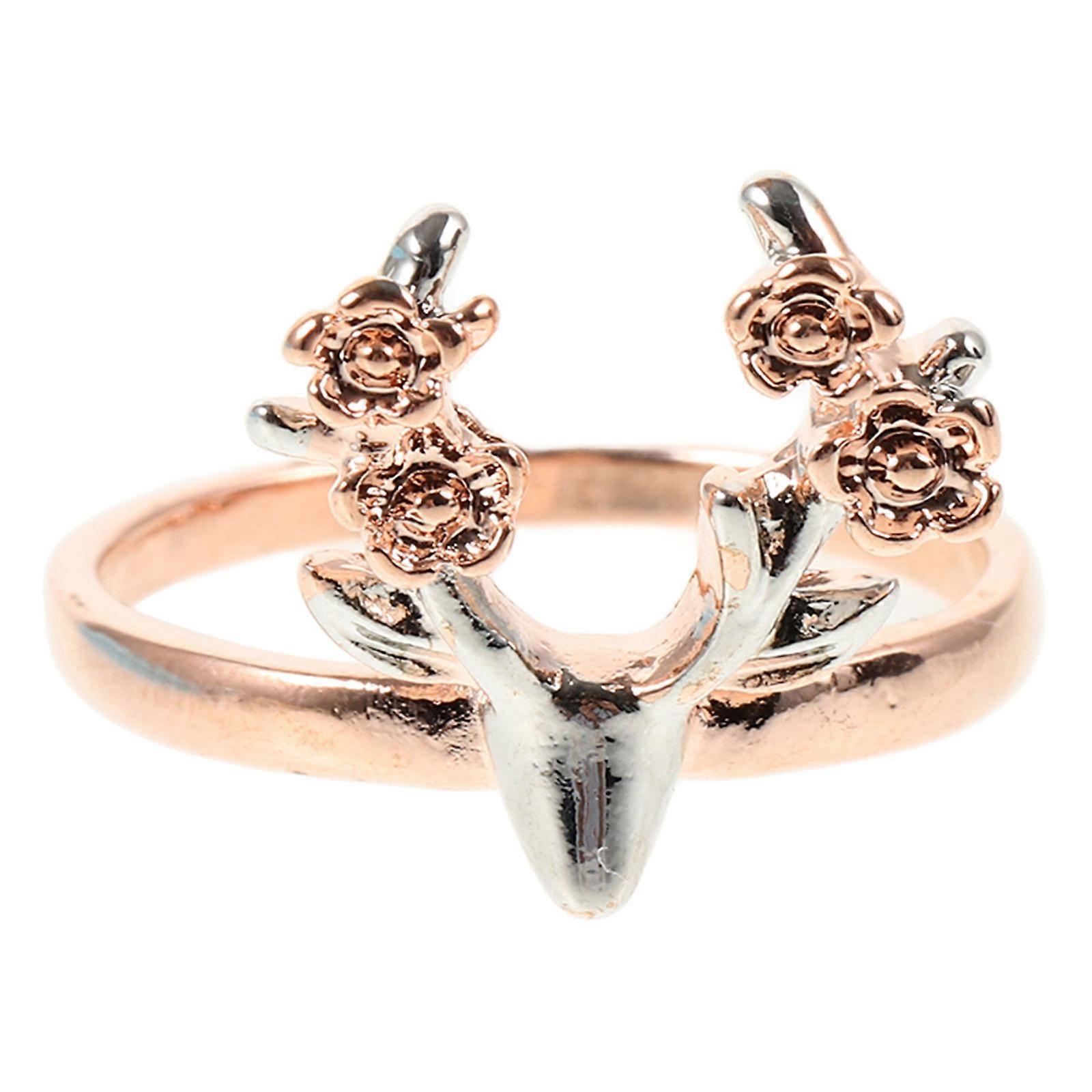 Ladylike Rings Circular Shape Rose Gold Plating Design Different Occasions 1Pack