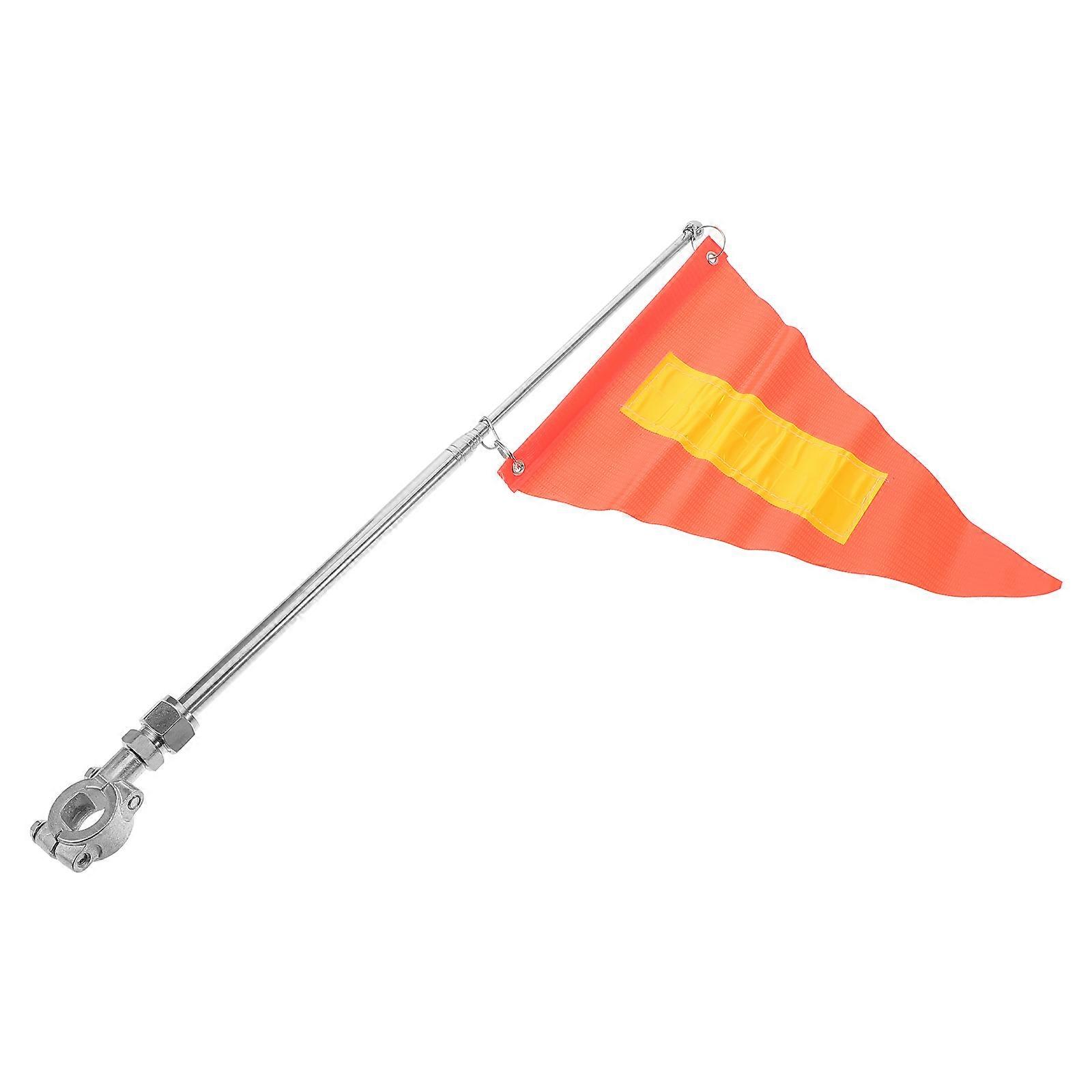 Motorcycle Flag Pole 3Pcs Adjustable Bicycle Flag Improves Visibility Cycling Events Adjustable Length
