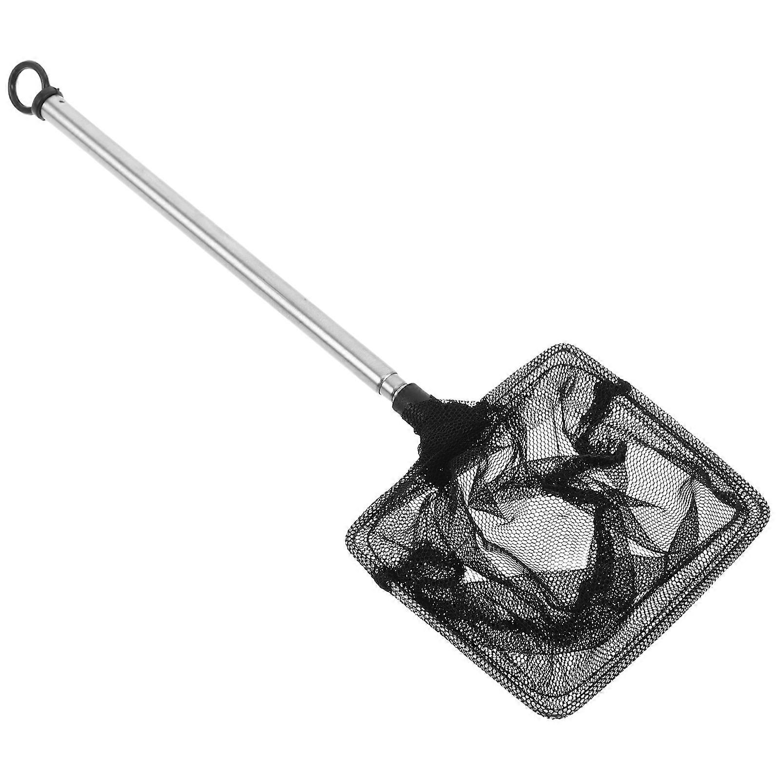 Telescopic Fish Net for Aquarium Debris Removal 2Pcs Plastic and Steel Material