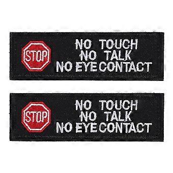 Reactive Dog Patch Embroidered Service Dog Patches for Harness 10Pcs
