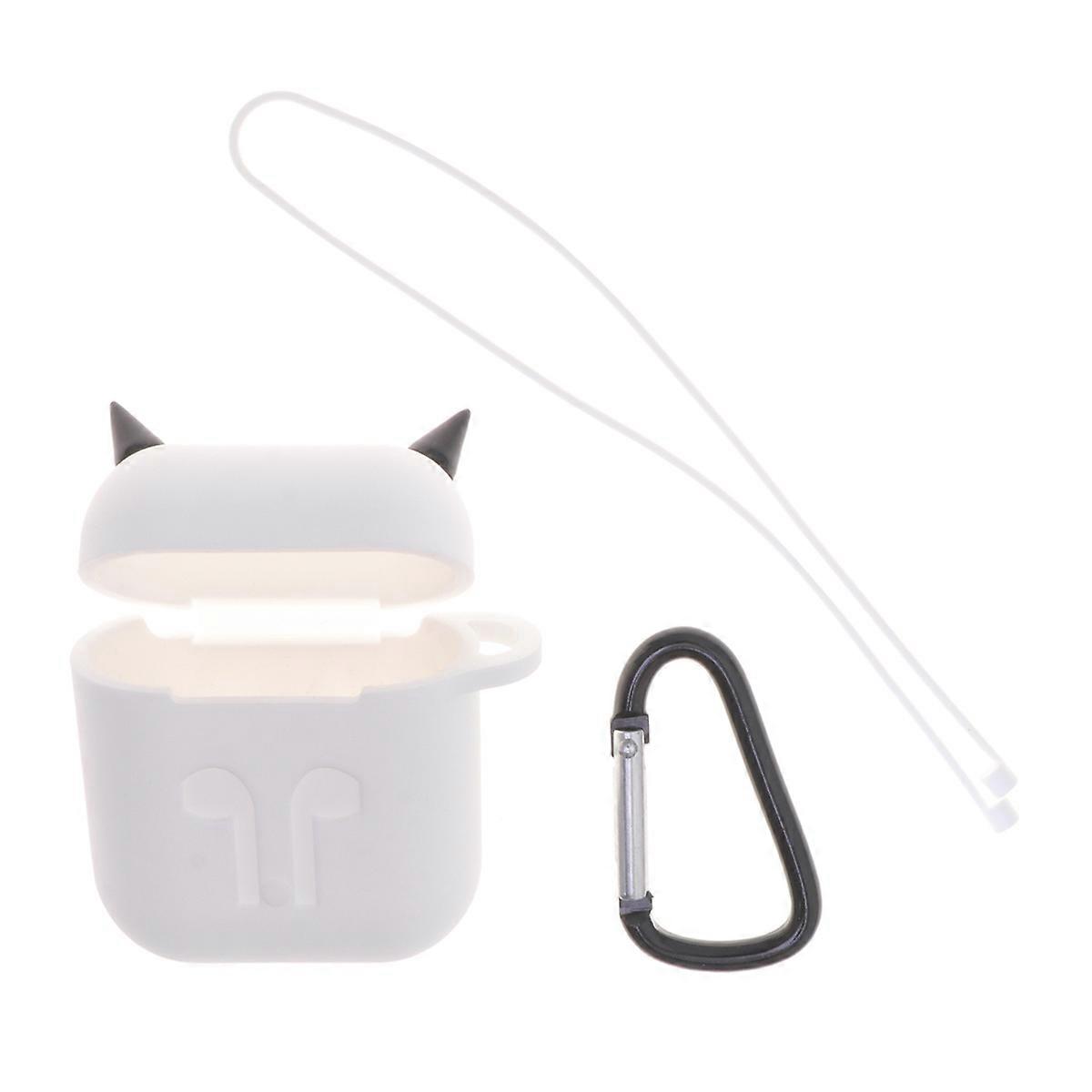 Wireless Headset Silicone Case for Earphone Cover with 3Pcs White Protector