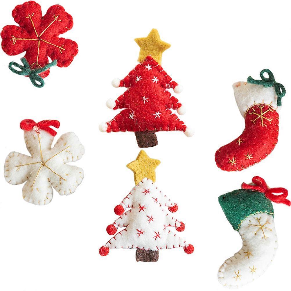 Xmas Tree Decorations 30 Pcs Unique Felt Pendants Suitable For Wall Door And Home Festive Decor Creating Joyful Atmosphere