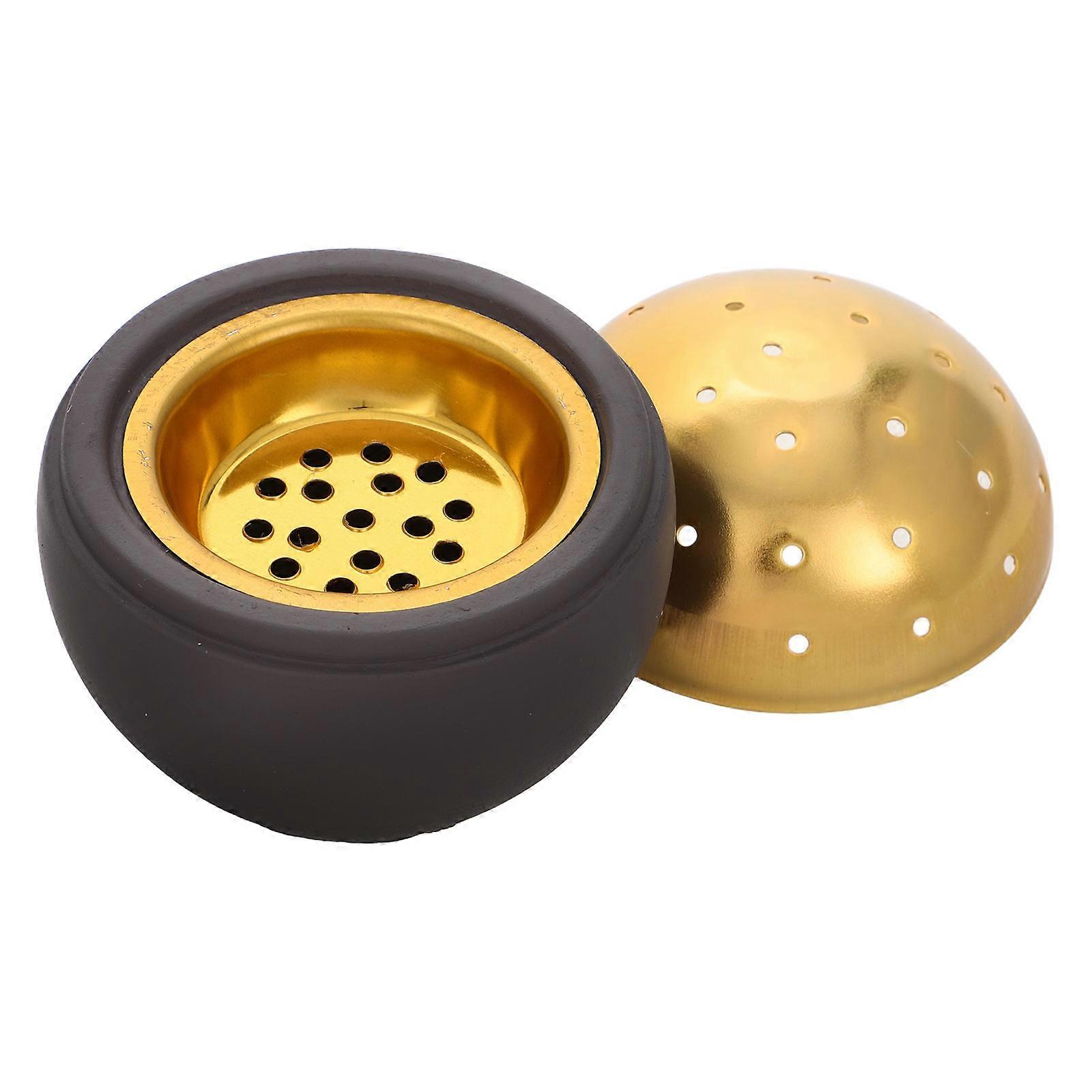 Black Cement Incense Aromatherapy Burner Decorative Holder