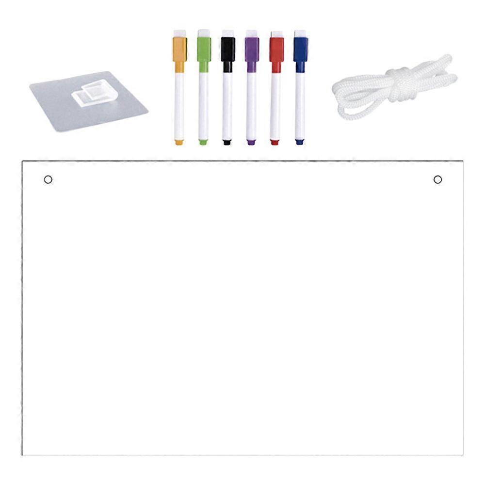 Stylish 5 Sets Clear Dry Erase Board For Daily Planning Office Home School Multi Color Writing Board