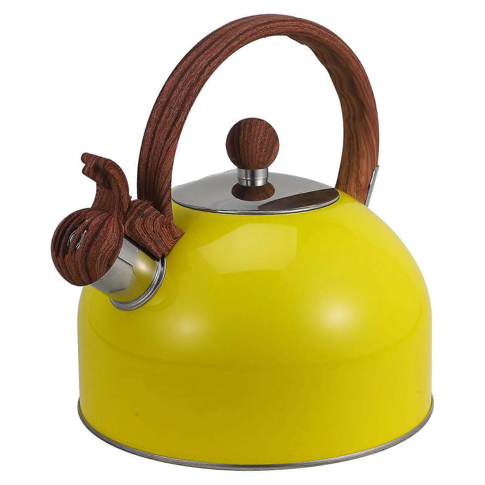 Water Kettle 2Pcs Cylindrical Stovetop Kettle For Home Use With Automatic Whistling And