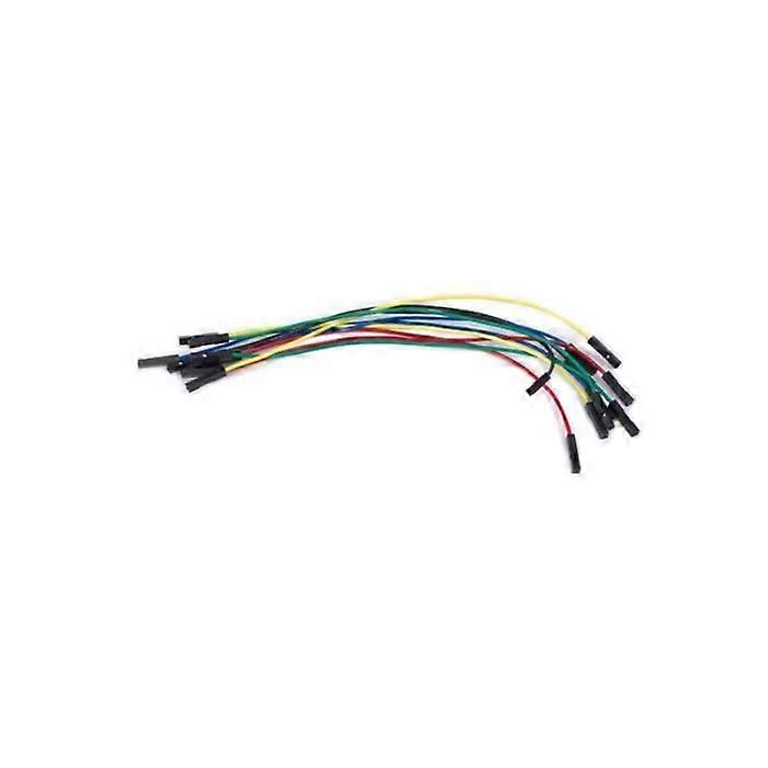 Connection Cables - PEREL - Female/Female - 15 cm - Pack of 10 - Multicolor