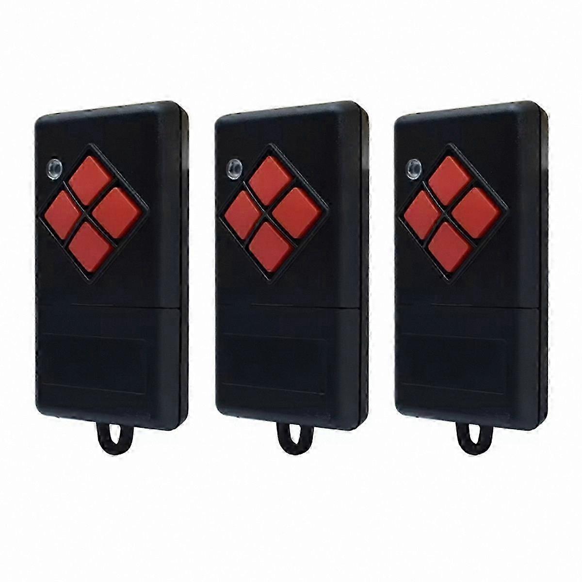 3pcs 40.685MHz Fixed Code Garage Door Remote Control for Electric Gate Access System Replacement