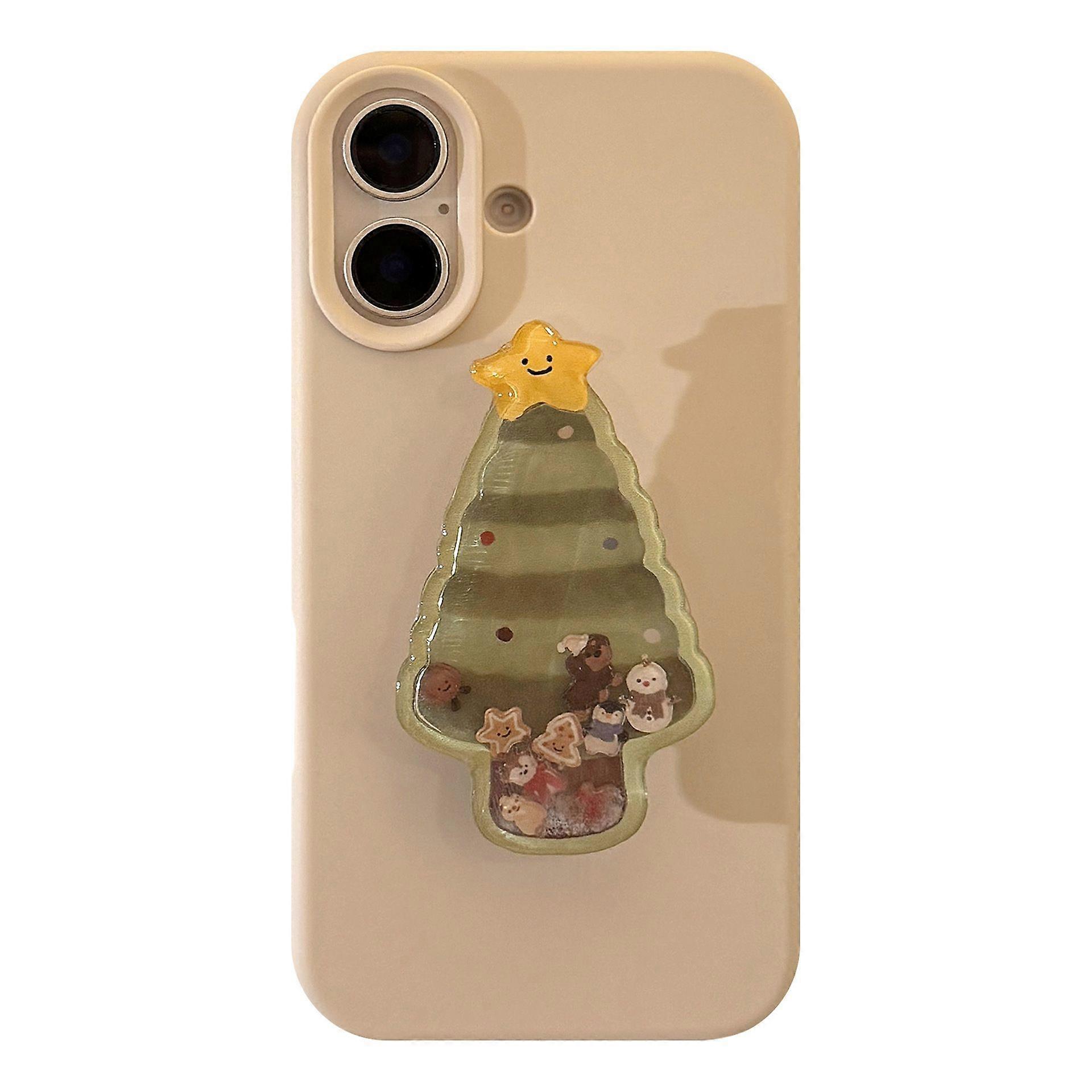 ins Christmas tree rocking music stand iphone17 mobile phone case apple 16 cute