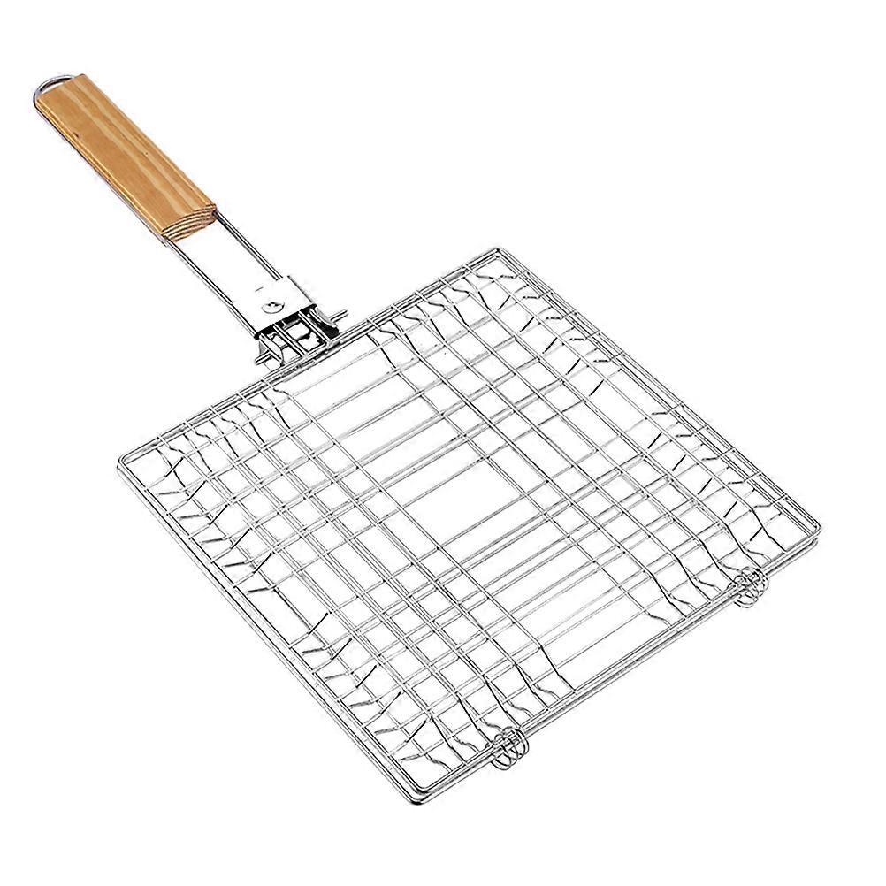 BBQ Grill Basket For Grilling Meat 2Pcs Rectangular Fish Grilling Rack Suitable For Camping And Picnic