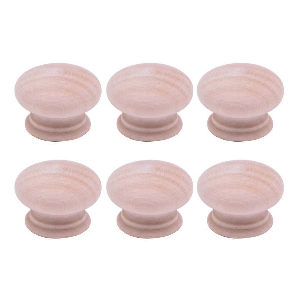 Cupboard Pull Knob Wooden Round Knob for Drawer Use 30Pcs Cabinet Handles