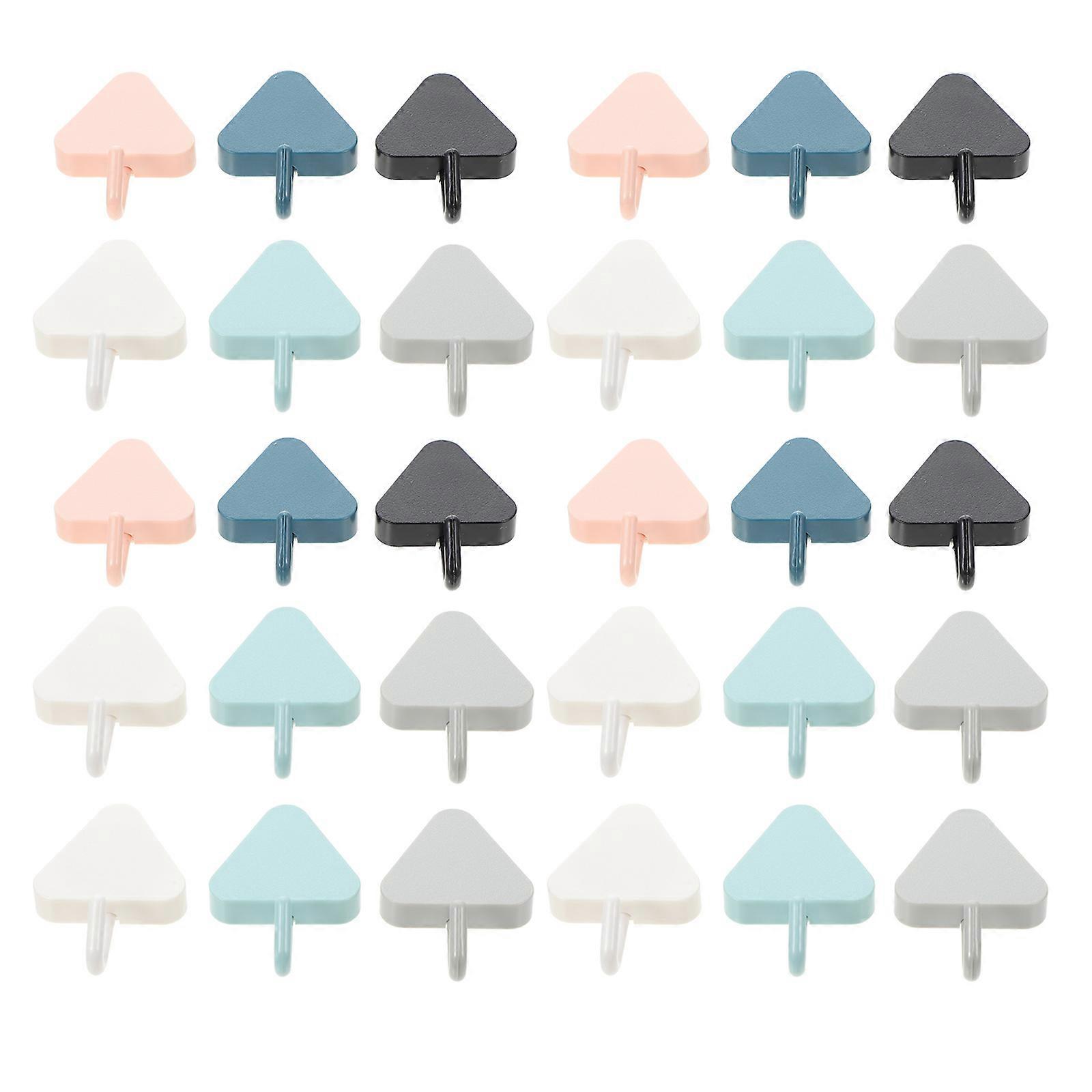 Bathroom Wall Hooks Multipurpose Hooks for Hanging 120Pcs Assorted Color
