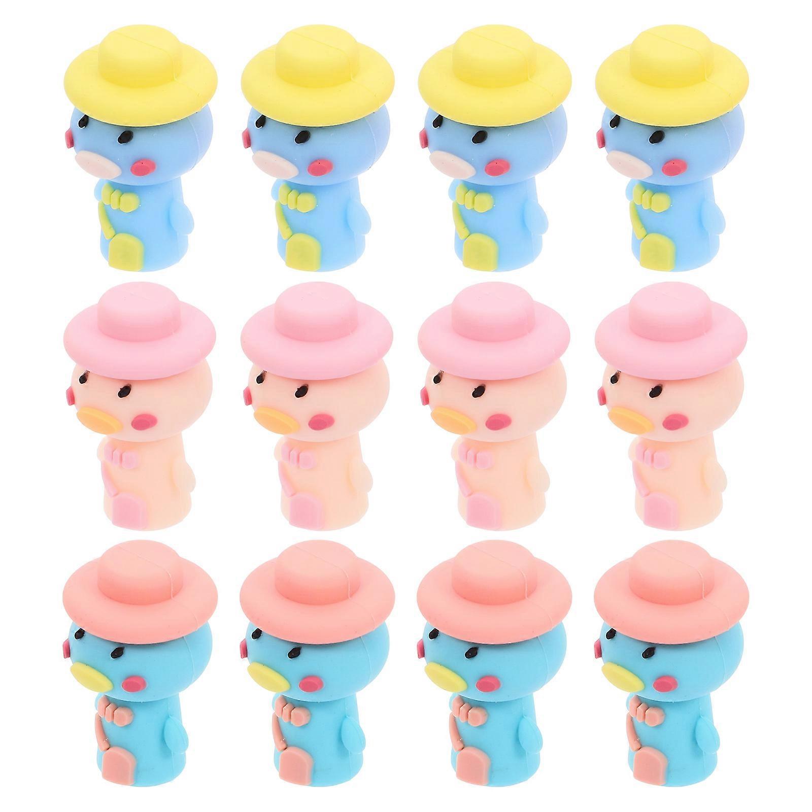 Pencil Lengthener Stationery Accessory For Office Workers And Children Cute Design Multi Color 24Pcs Set
