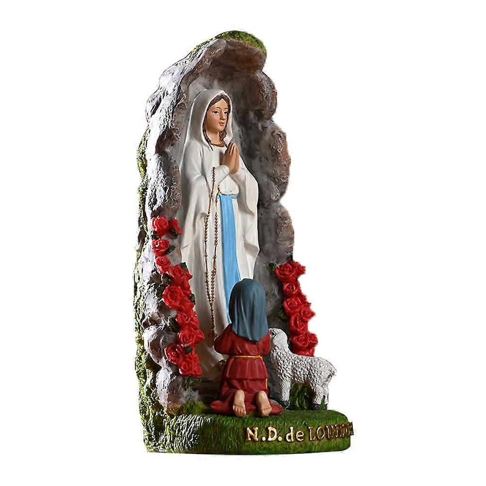 Religious Ornament Resin Nun Craft for Decoration 3Pcs Combination