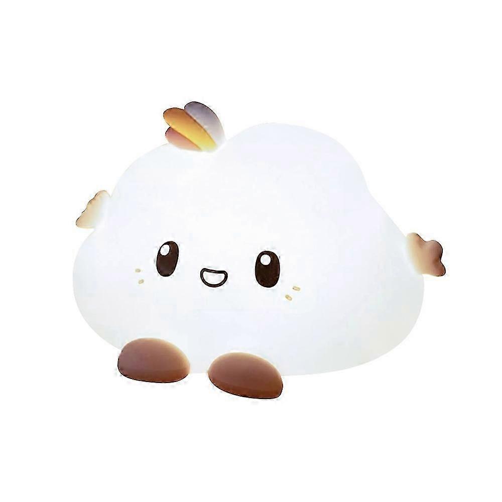 Cloud LED Night Light, Silicone Squishy Lamp, Rechargeable Nursery Nightlight