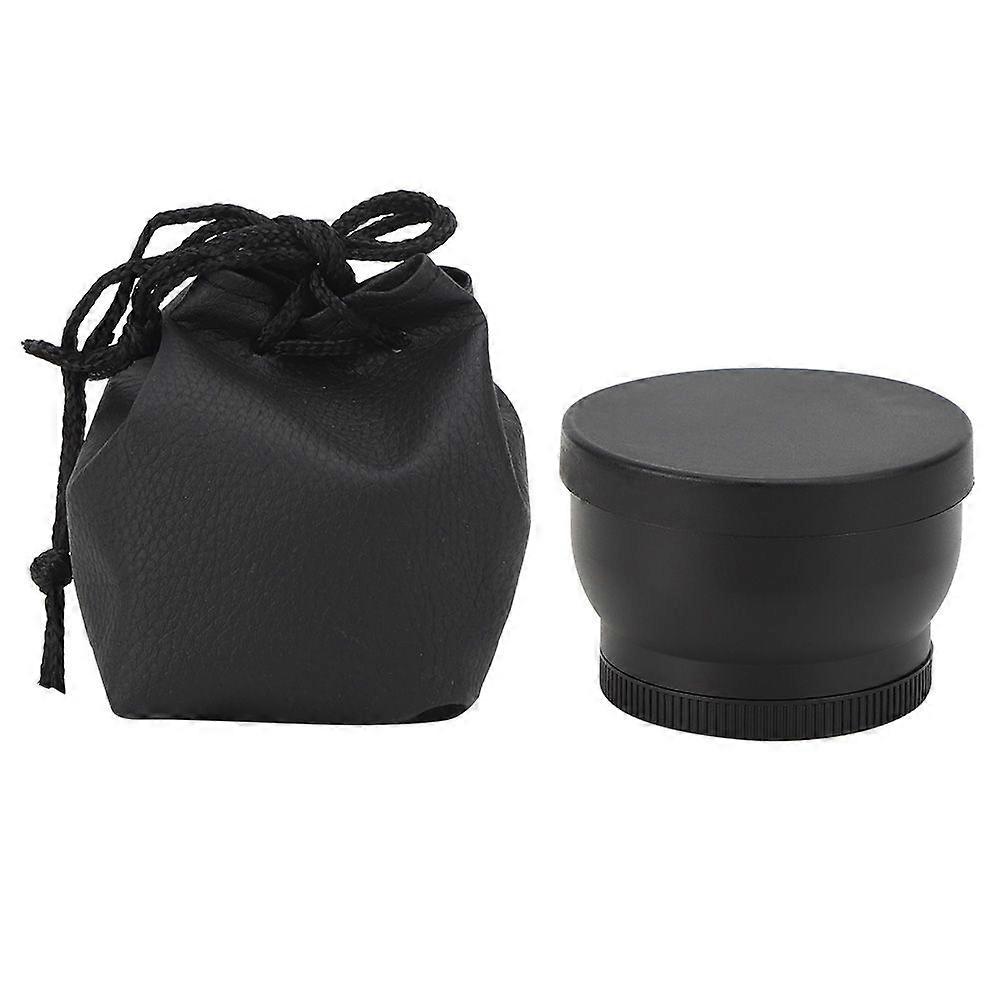 52MM 2X Aluminum Alloy Magnification Additional Lens for All 52MM Diameter Camera Lenses