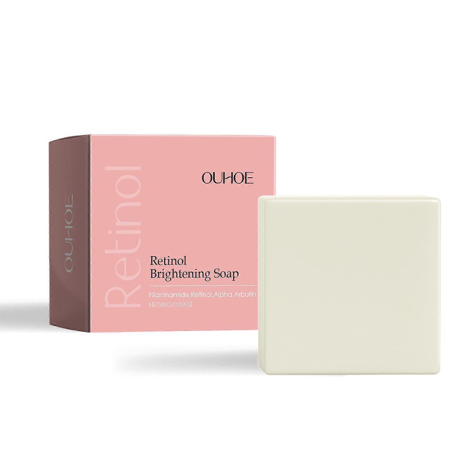 OUHOE Cleansing Soap, Gentle Cleanser Facial Skin Firming Smooth Hydrating Moisturizing Translucent Daily Cleansing Soap