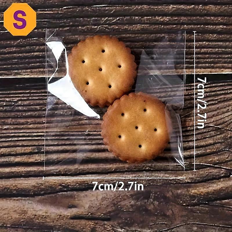100 Stück transparente, verschließbare Plastiktüten zum Verschenken von Lebensmittelverpackungen, perfekt für Kekse, Snacks und Brot, einfach zu verpacken