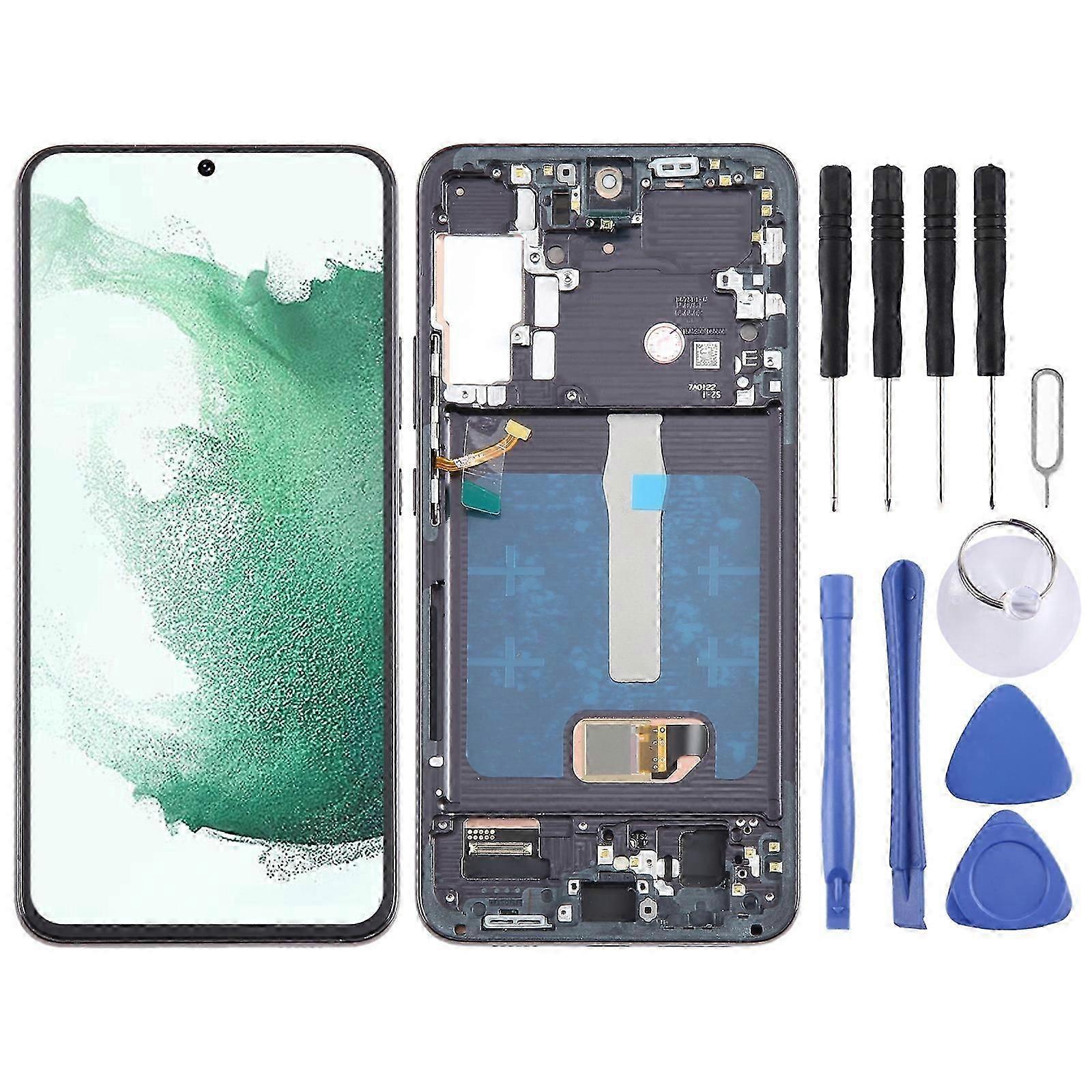 For Samsung Galaxy S22+ 5G SM-S906B 6.55 inch OLED LCD Screen Digitizer Full Assembly with Frame