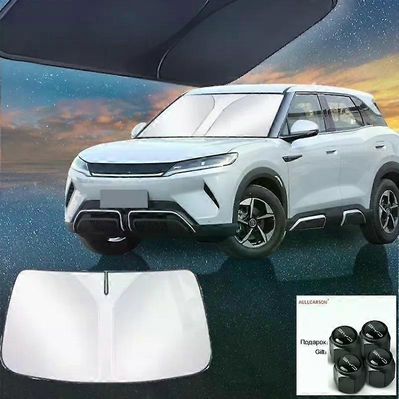 For BYD Atto 2 Yuan UP Car Windshield Sun Shade Blocks UV Ray Reflector Auto Window Visor Shield Cover Foldable Parasol 1 Piece