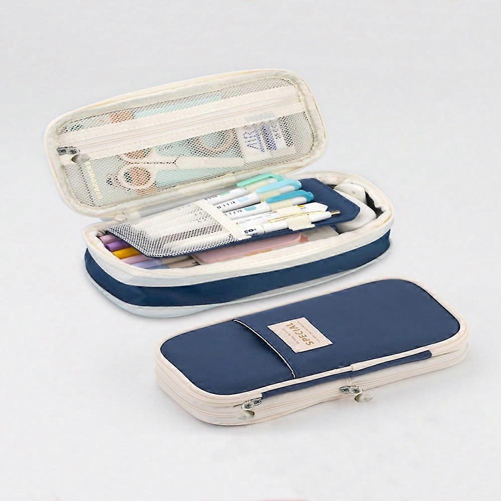 LOVEVER 1pc Alphabet Design Large Capacity Simple Pencil Case