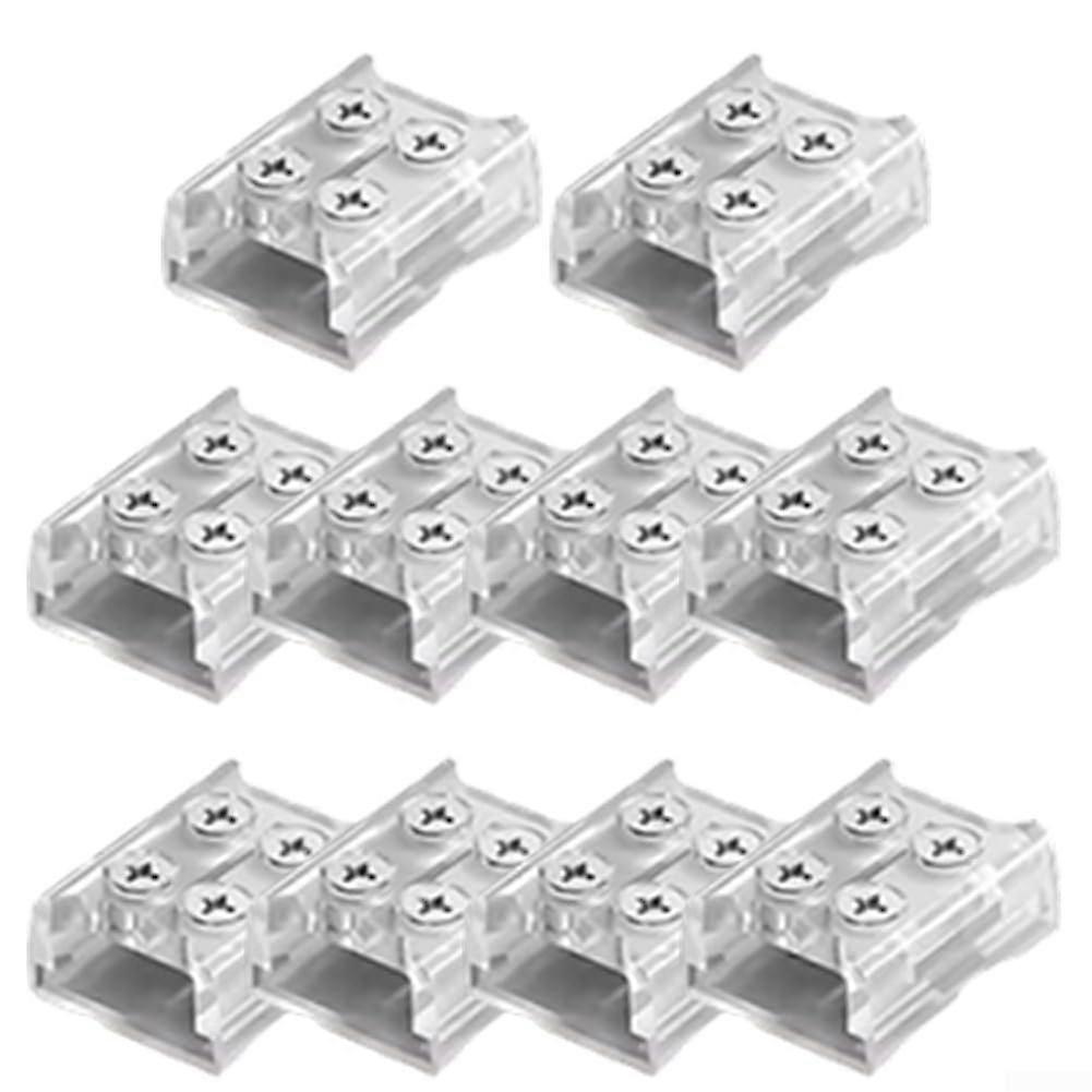 LED Strip Connectors 10Pack, 8mm StripToStrip, Secure Screw Design, Quick Install
