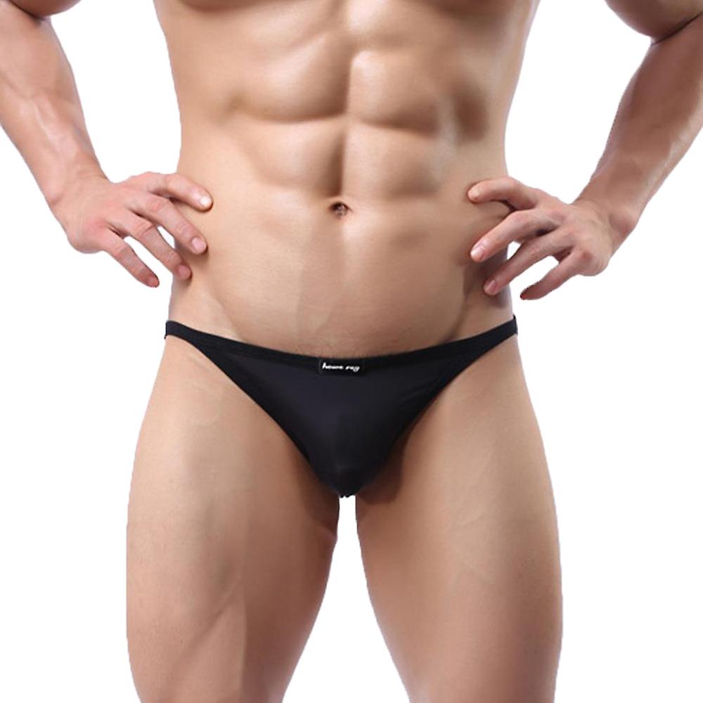 Mens Sexy Low Rise Alusvaatteet Shortsit Shortsit Jää Silkki G-string String Remmit Alushousut