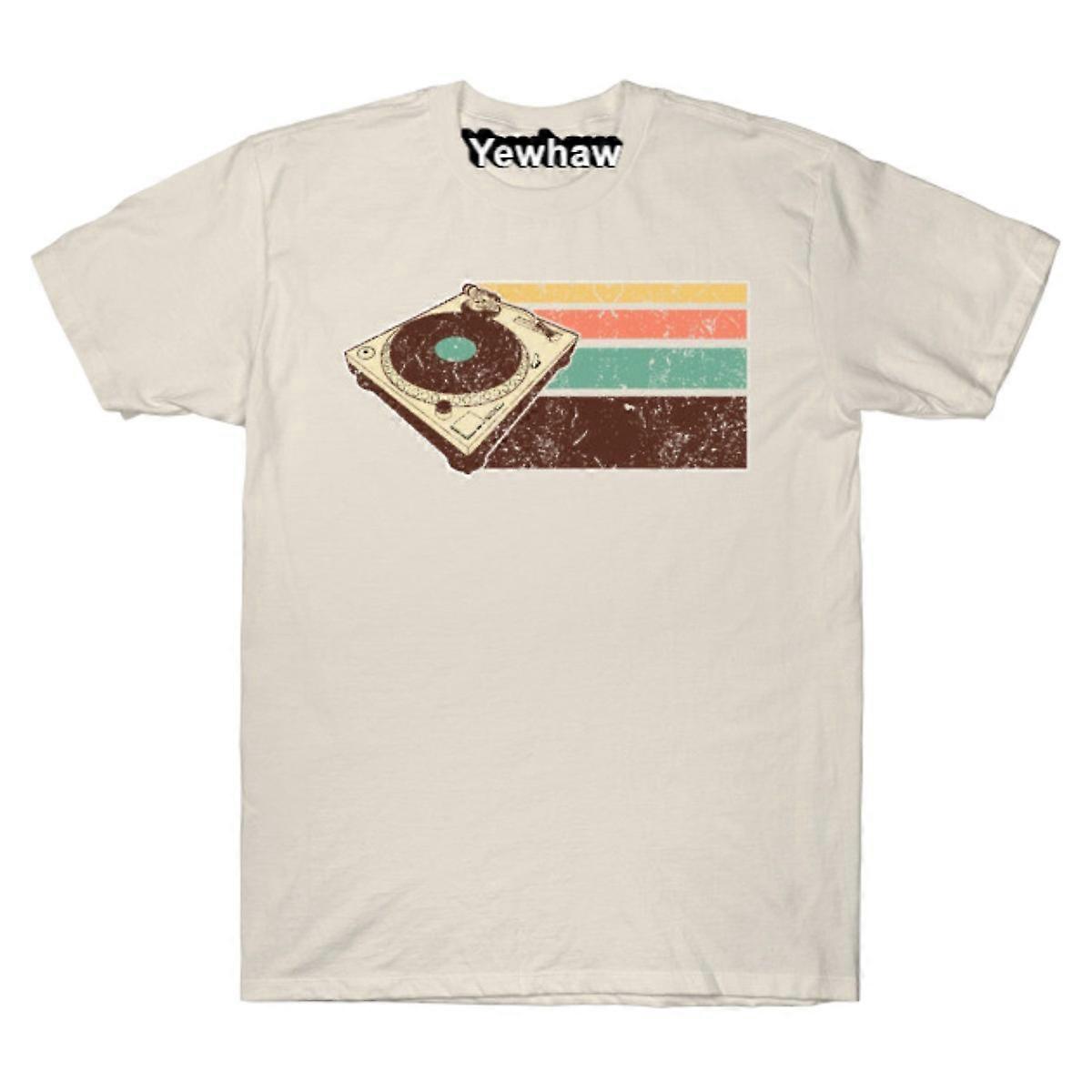 Vintage distressed DJ turntable T-shirt