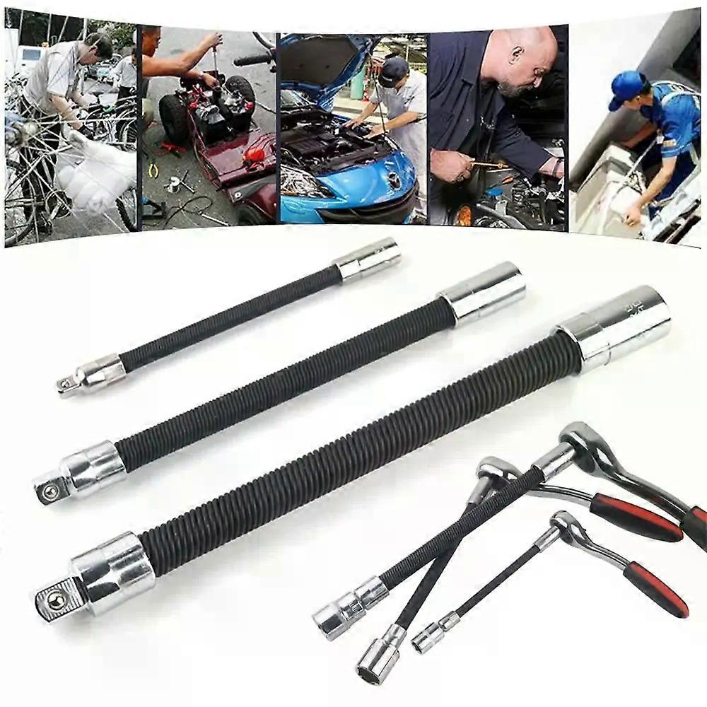 Flexible Shaft Drive Socket Extension Bar High Torque Conversion Head Post Extension Rod 1/4 3/8 1/2 Ratchet Wrench