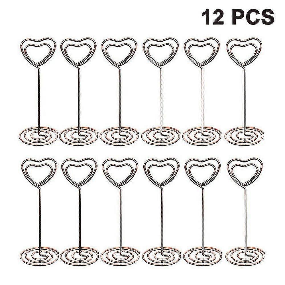 12pcs Tall Place Card Holder Table Number Holder