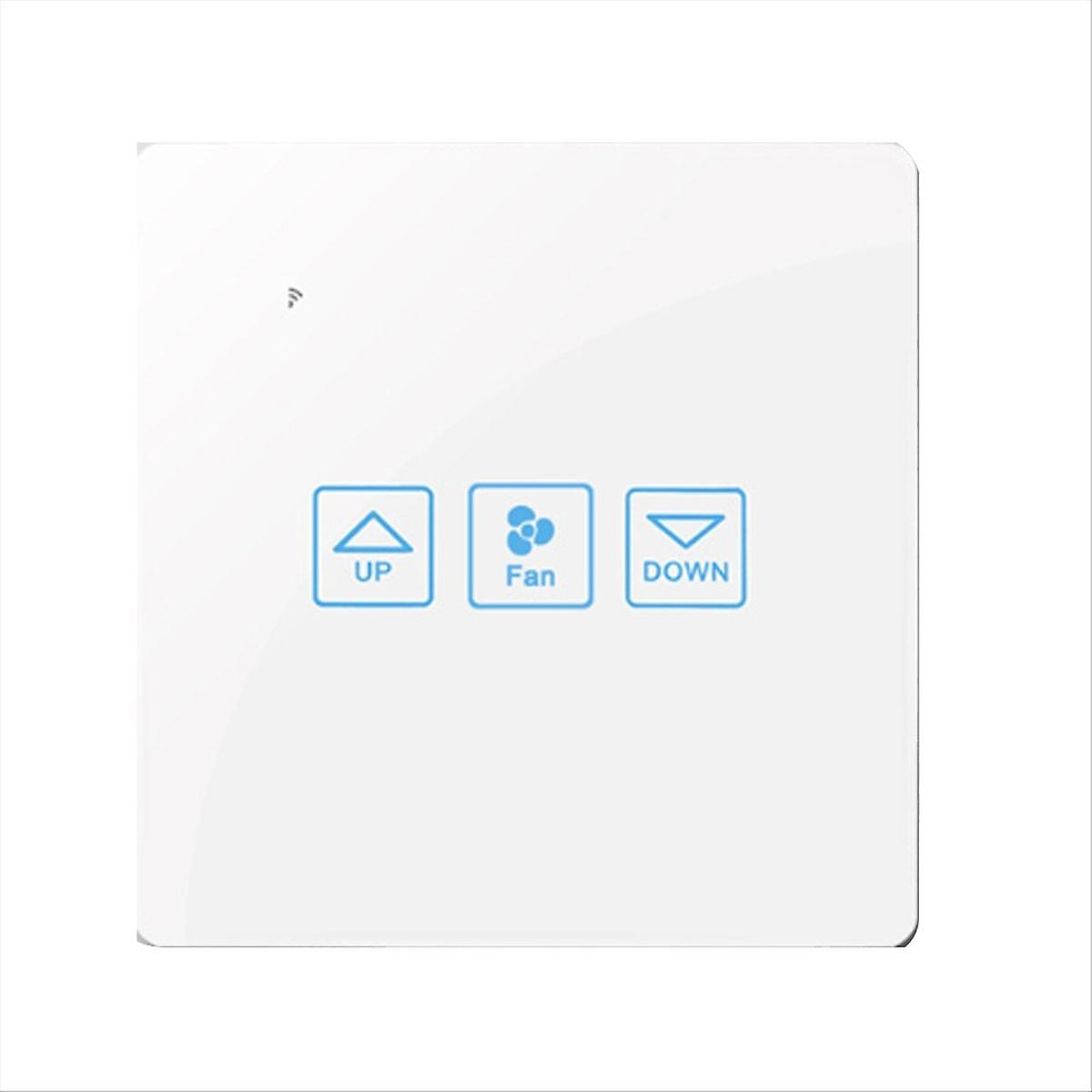 Fan Speed Control Touch Switch Wifi Smart Deluxe Crystal Panel(C)