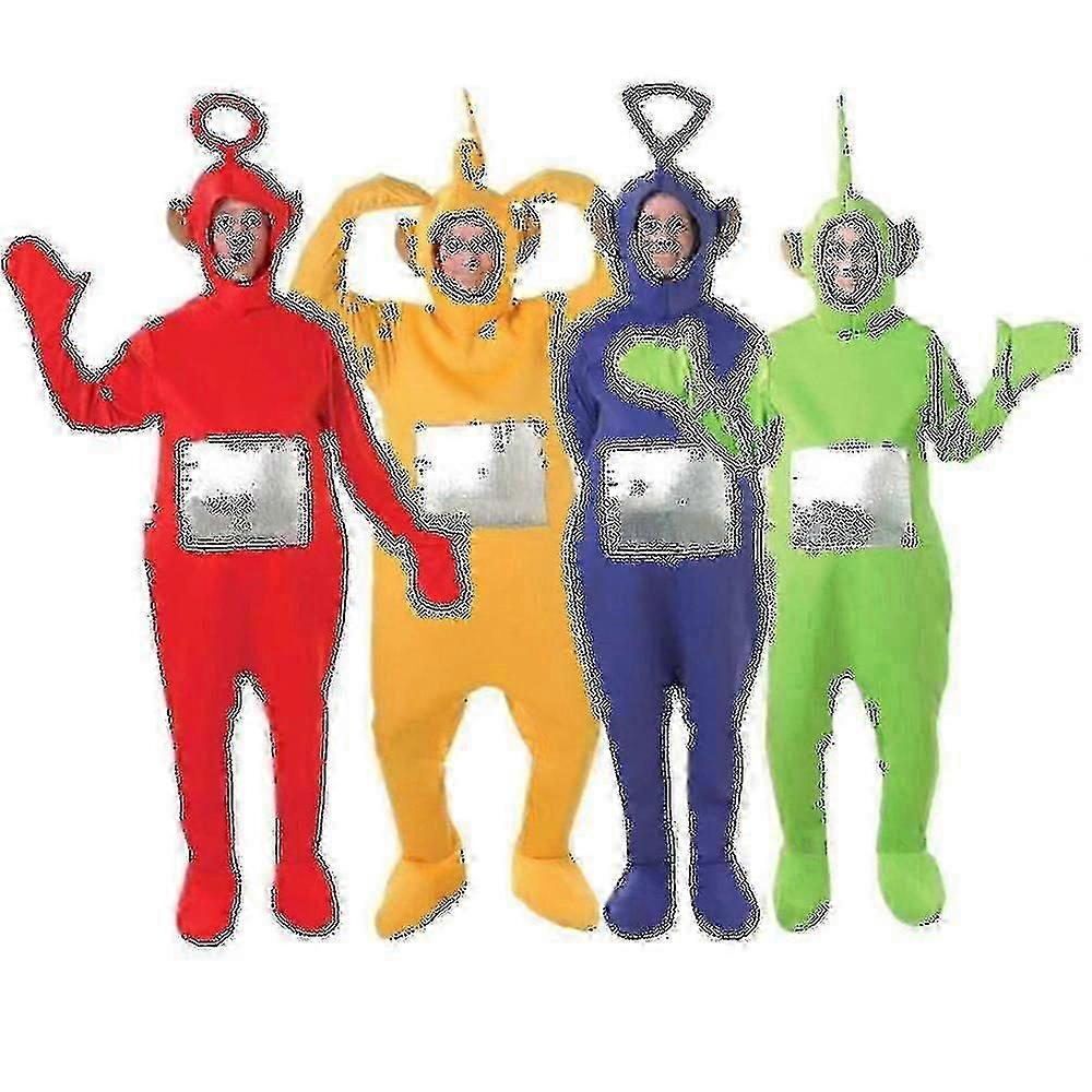 4 Farbe Teletubbies Rolle Erwachsene Lustiges Kostüm