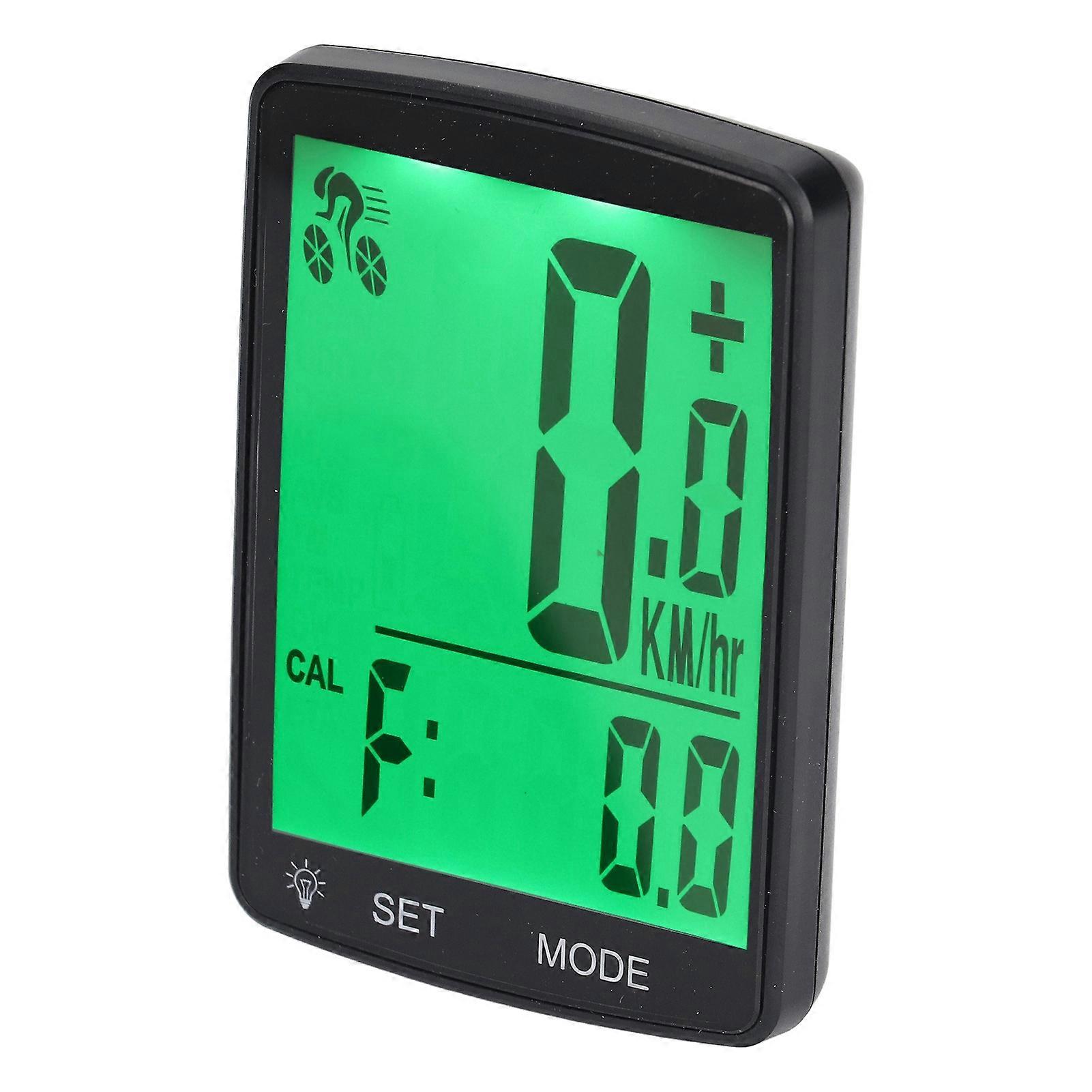 Bicycle Computer with Speed Cadence Sensor 2.8in LCD Display Bike Speedometer Wireless Cycling Computer 