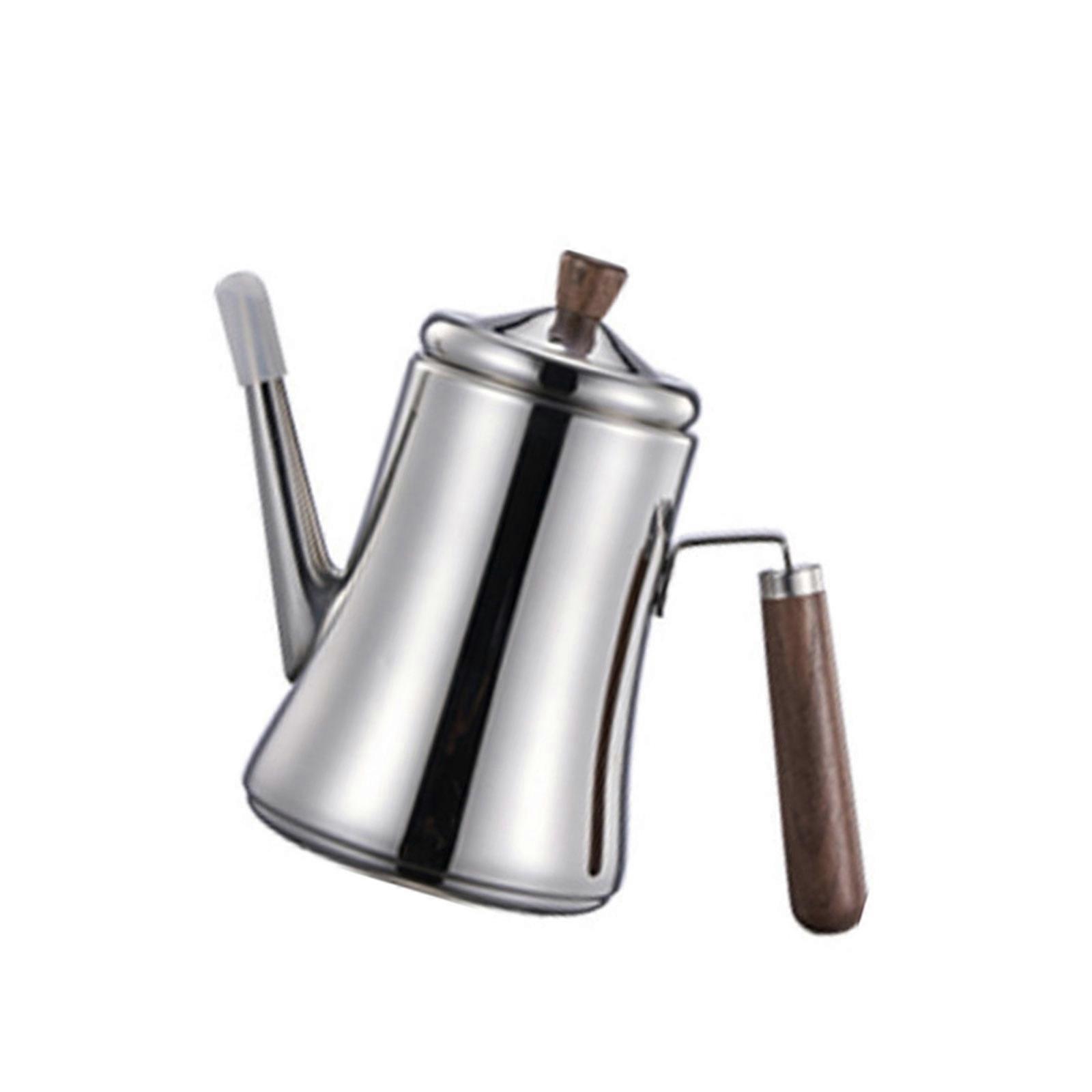 Distributeur d'huile de cuisine spacieux en acier inoxydable 304 antirouille, poignée en bois naturel, grande capacité, multicolore