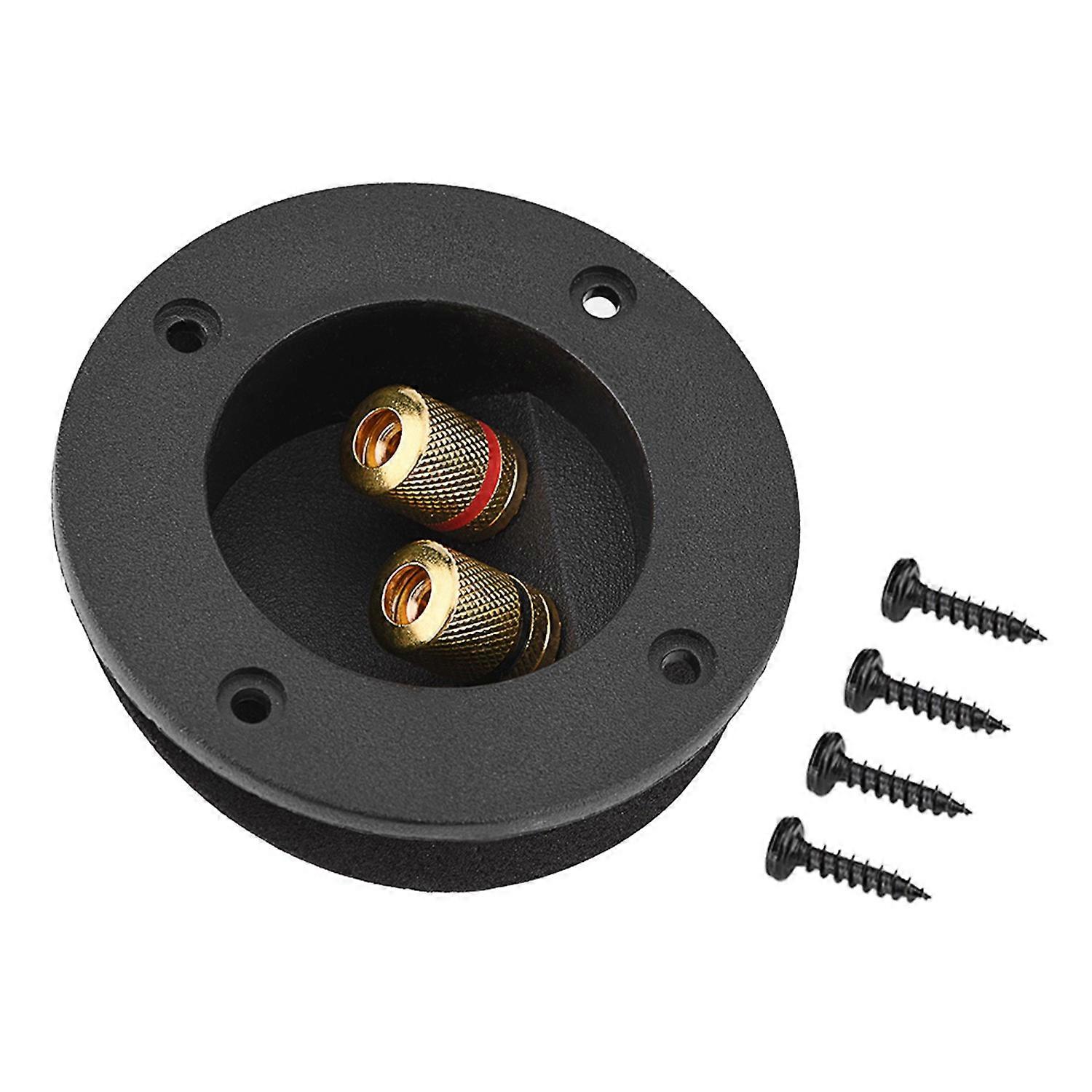 48MM 2 Copper Binding Post Terminal Cable Connector Box Acoustic Components for HiFi Speaker