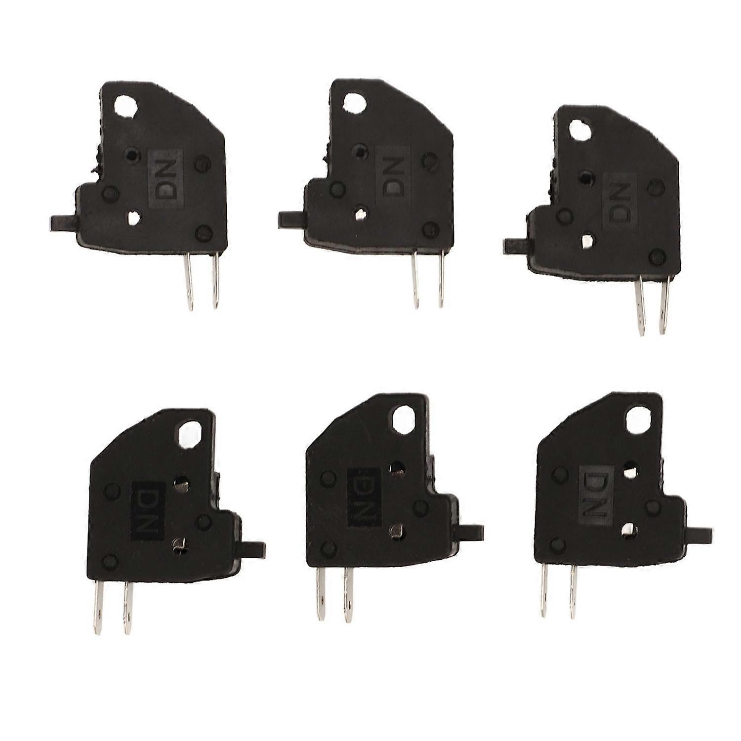 6PCS Motorcycle Brake Light Stop Switch Sensitive Compact Lightweight Black Replacement for Suzuki G