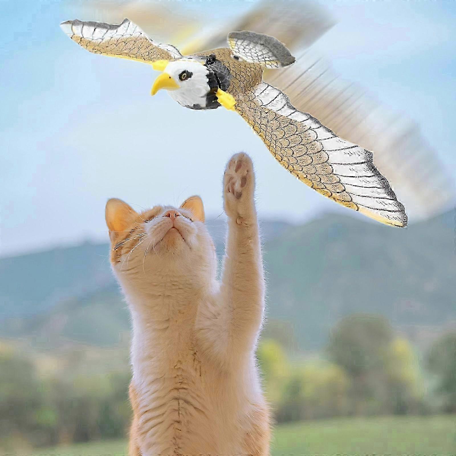 Automatic Moving Simulation Bird Interactive Cats Toy For Indoor Cats