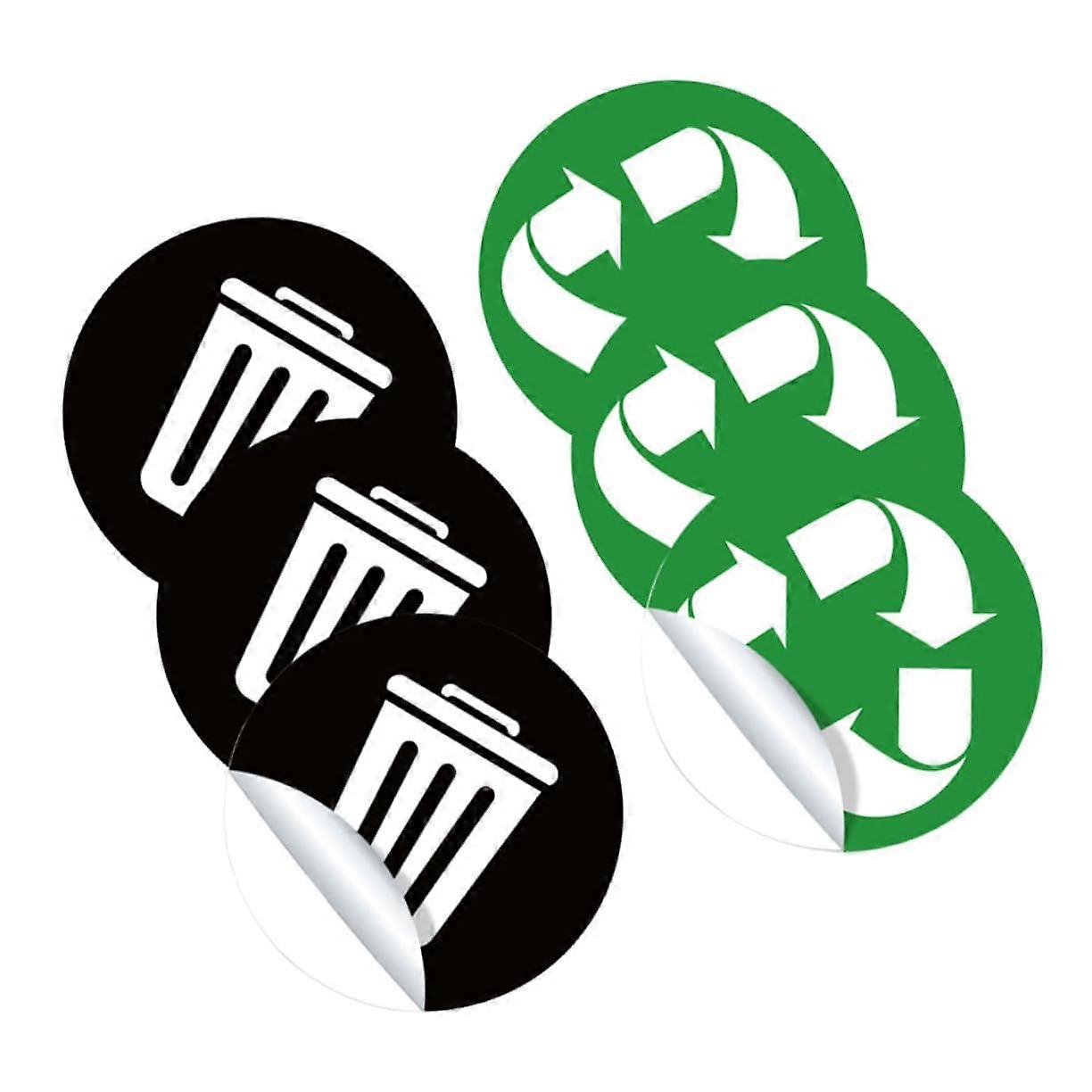 SelfAdhesive Garbage Sorting Stickers PVC Recycling Labels For Trash Bins Tile Decals Waste Classification Labels