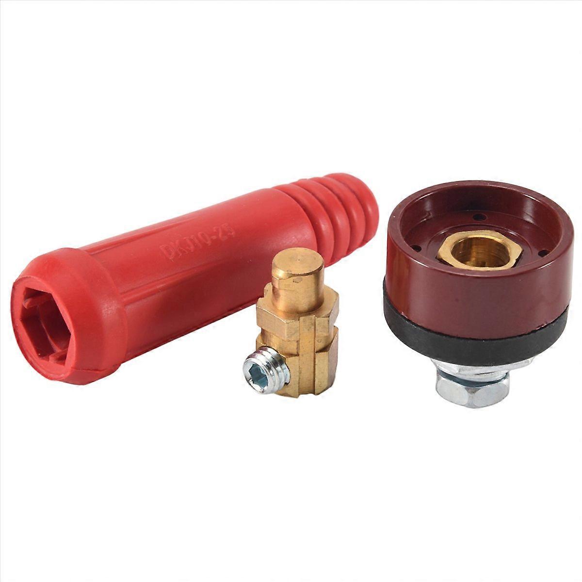 4Pcs TIG Welding Cable Panel Connector Socket Set Style