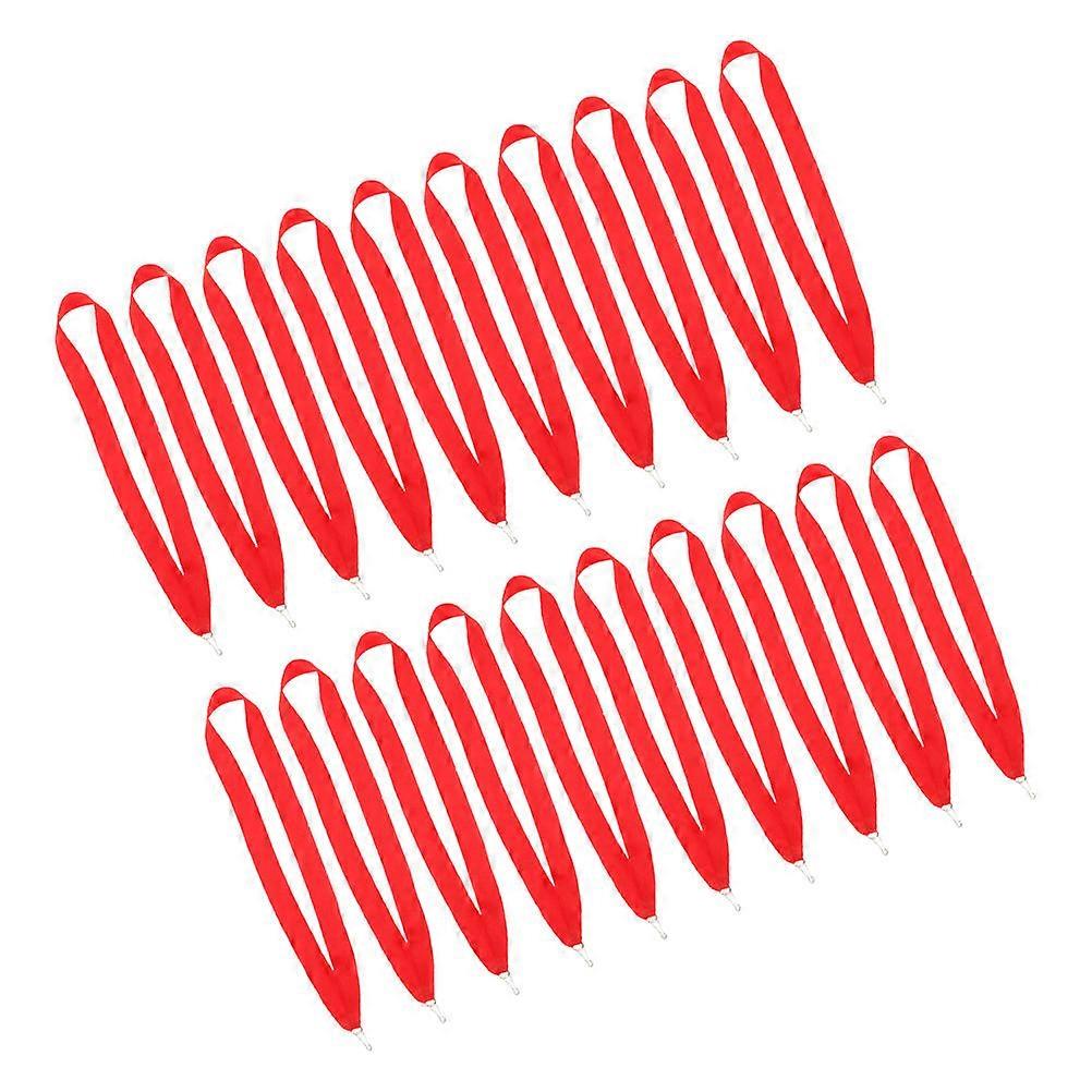 Medal Ribbons Flat Medal Lanyards for Hanging 20Pcs Multi Color Polyester