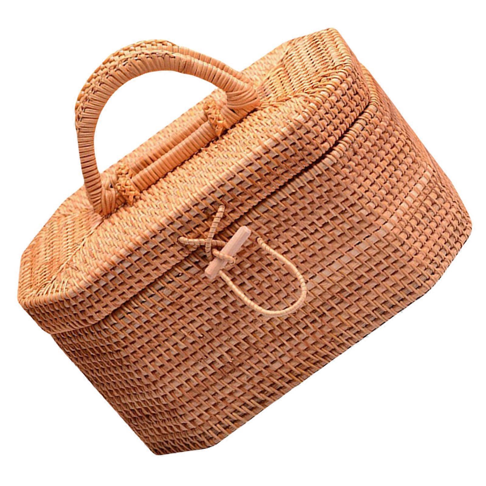 Woven Basket Versatile Storage Basket for Storage Use 2Pcs Portable