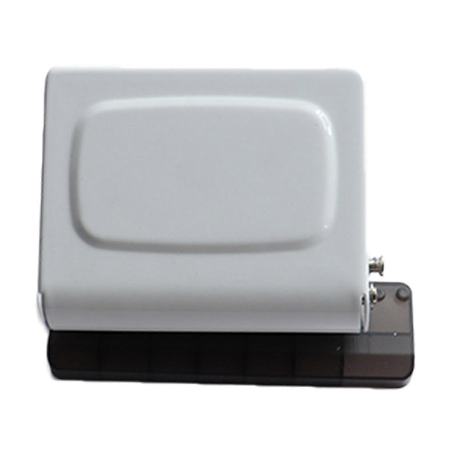 Manual 10 Hole Punching Device with 10 Assorted Binding Rings Compatible with A4 Paper Sizes  White