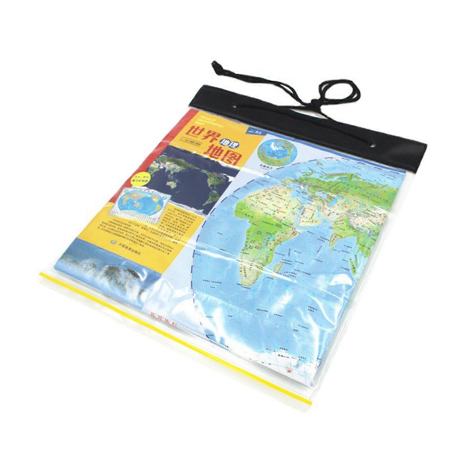 Waterproof Map Outdoor Document Protector Window For Hiking Camping Multicolor