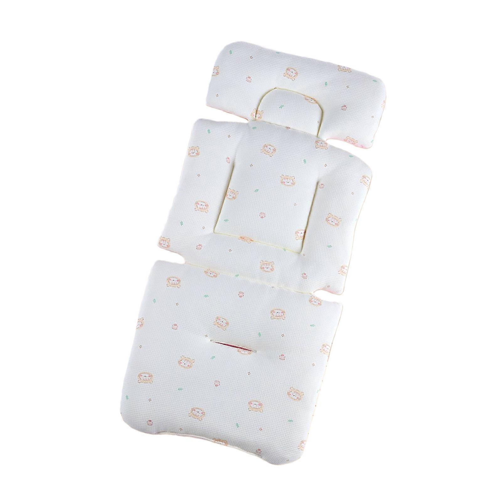 Baby Strollers Pad Baby Pram Carriage Cushion Double Sided Mattress Pushchair Liner Strollers Cushion with Printed Pattern Multicolor