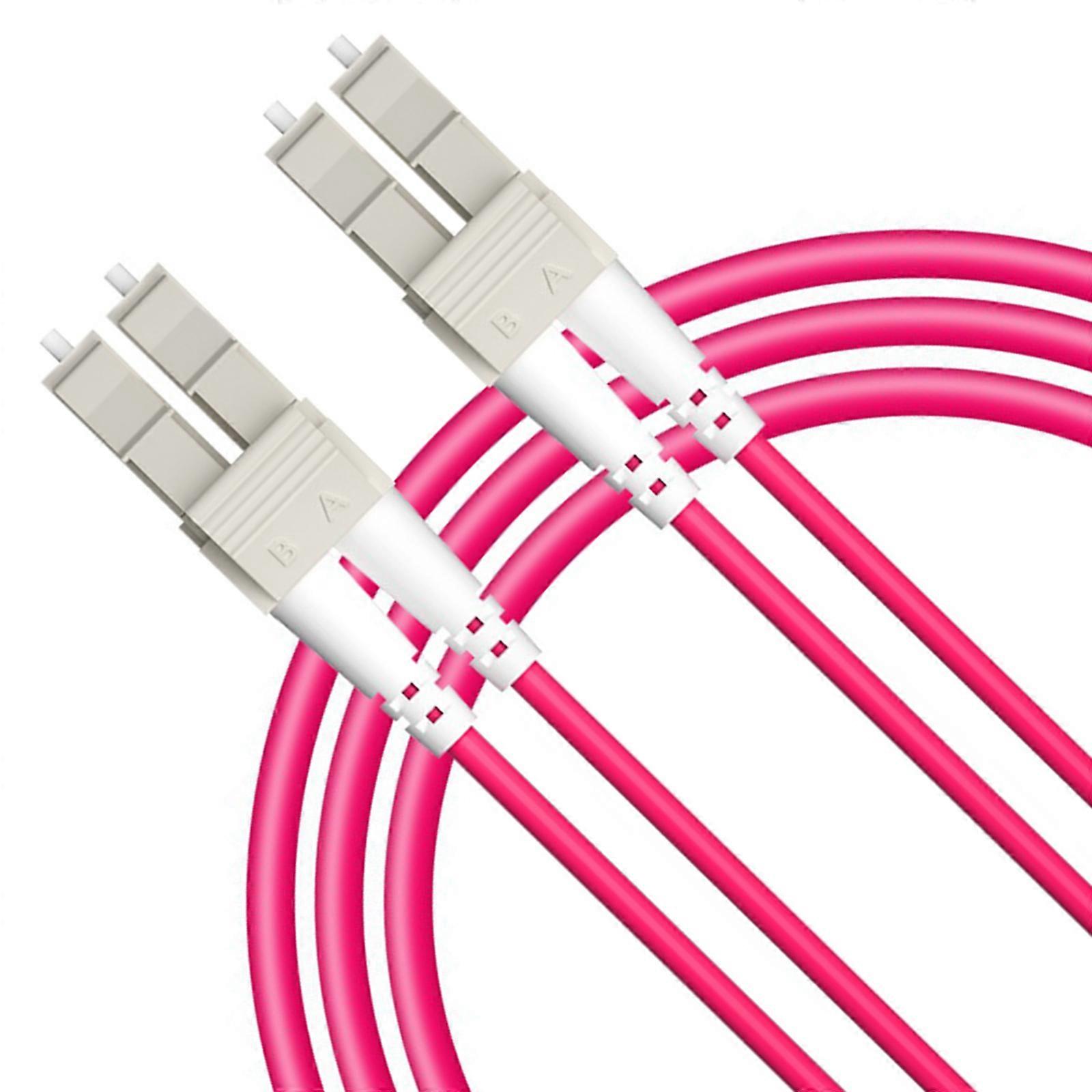 OM4 Double Cores Fiber Optical Patches Cable Cord Suitable for Reliable Networking Connection in Office Home Environment Multicolor