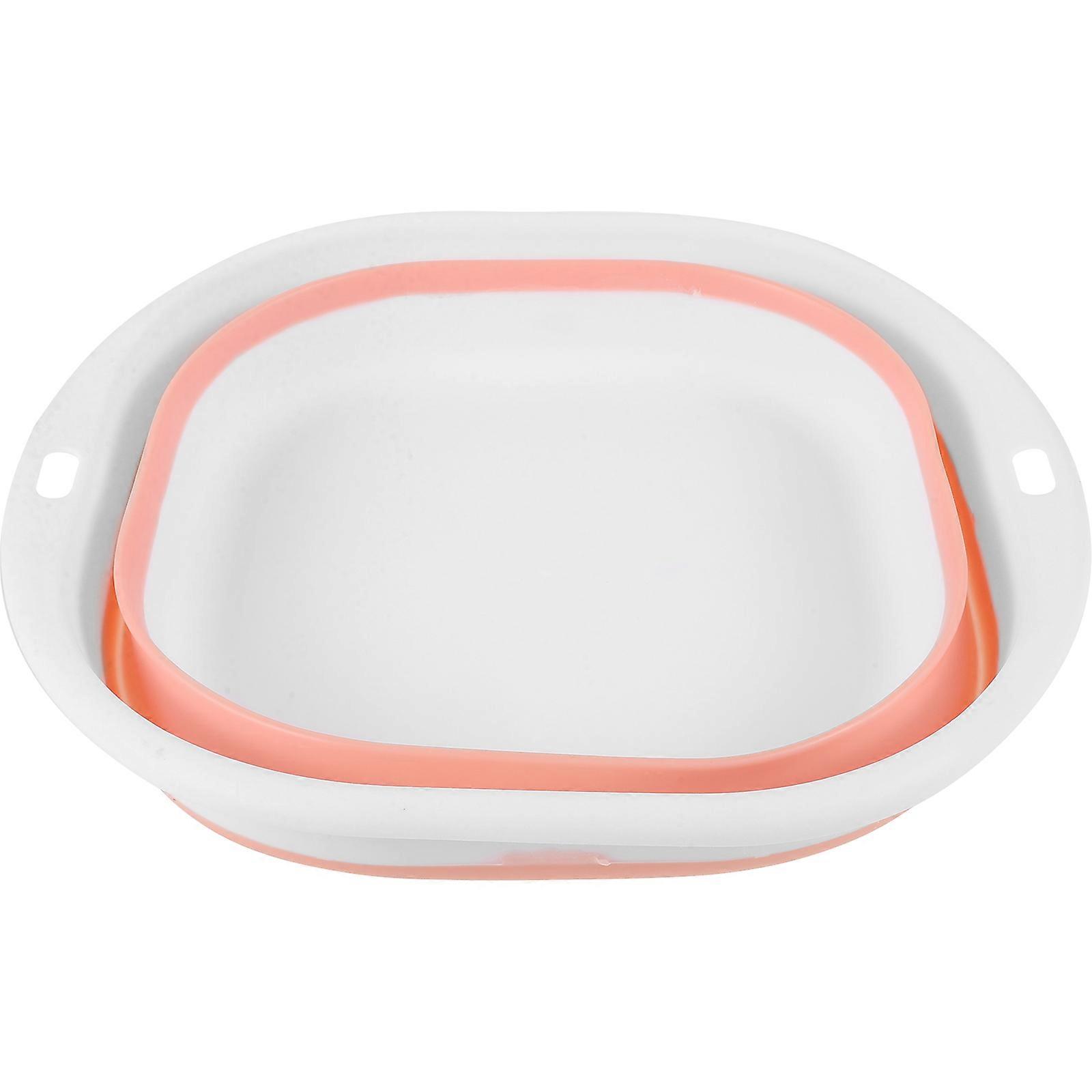 Multi-functional Portable Washbasin For Camping Home Use Practical Design White 1Pack