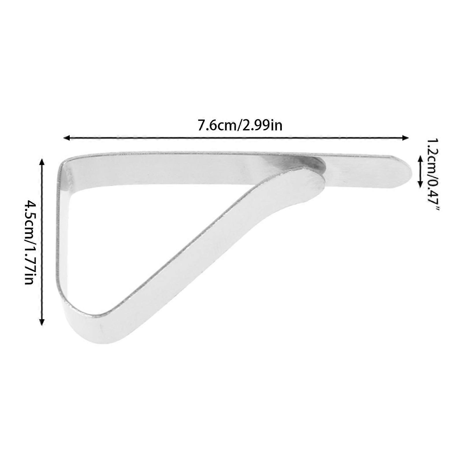 Elegant Geometrics Patterned Tablecloth Clip Metal Design Decorative Tablecloth Fasteners For Weddings Dinner Event  Silver